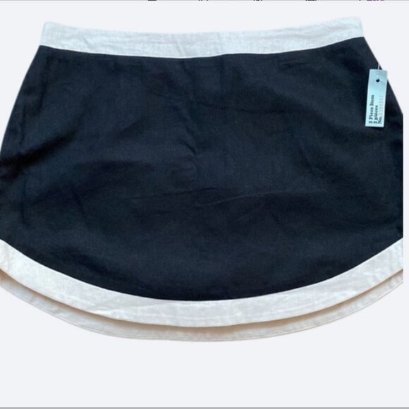 7  For All Mankind  black white coord set top and skirt size XL - Picture 7 of 12